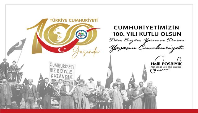 BAŞKAN POSBIYIK, CUMHURİYETİN 100. YILINI KUTLADI